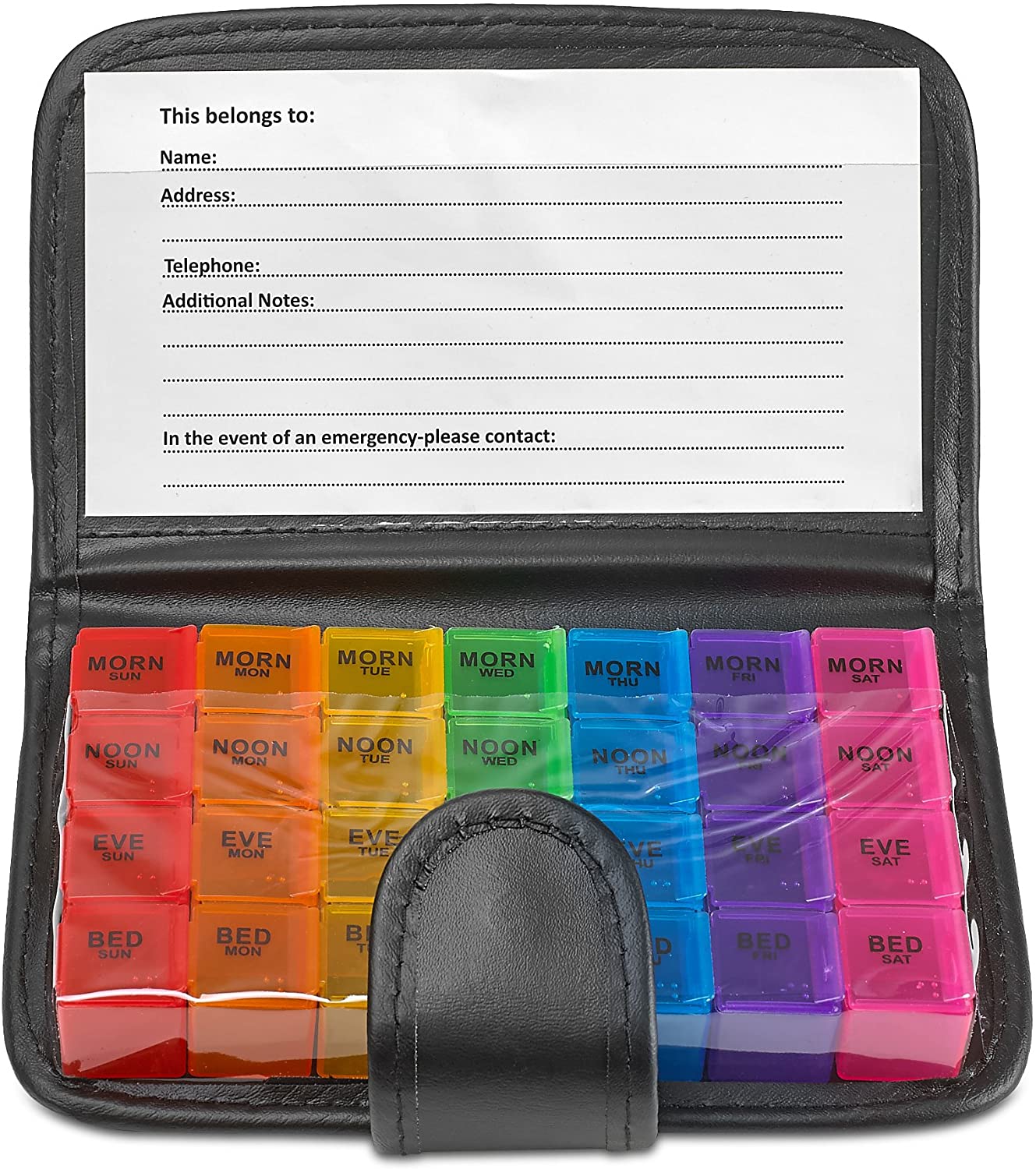 Verschreibungspflichtige Medikamente Wallet Pill Box für Fischöl