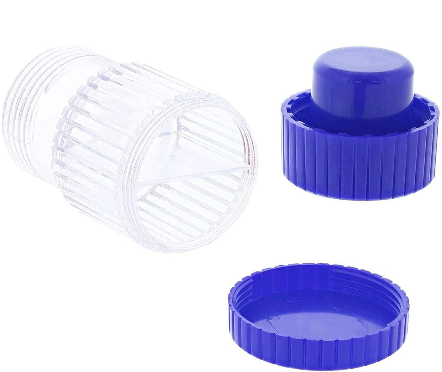 Tragbare Twist Pill Crusher und Grinder mit Pillenaufbewahrungsfach