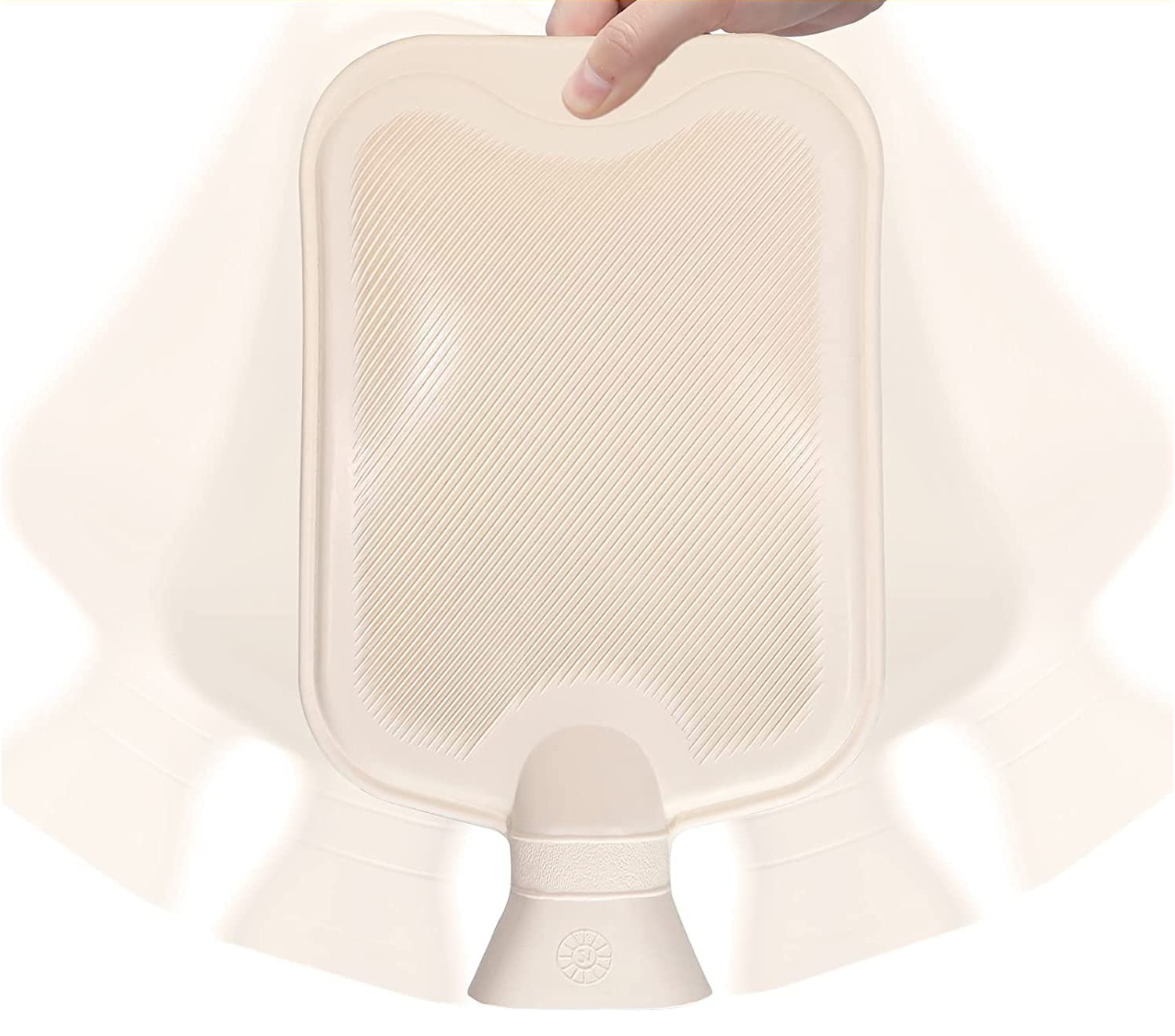 Wiederverwendbarer 2-Liter-Wärmbeutel mit Strickbezug für Menstruationsbeschwerden