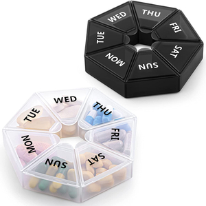 Tragbarer extra großer wöchentlicher Pillen-Organizer für Medizin