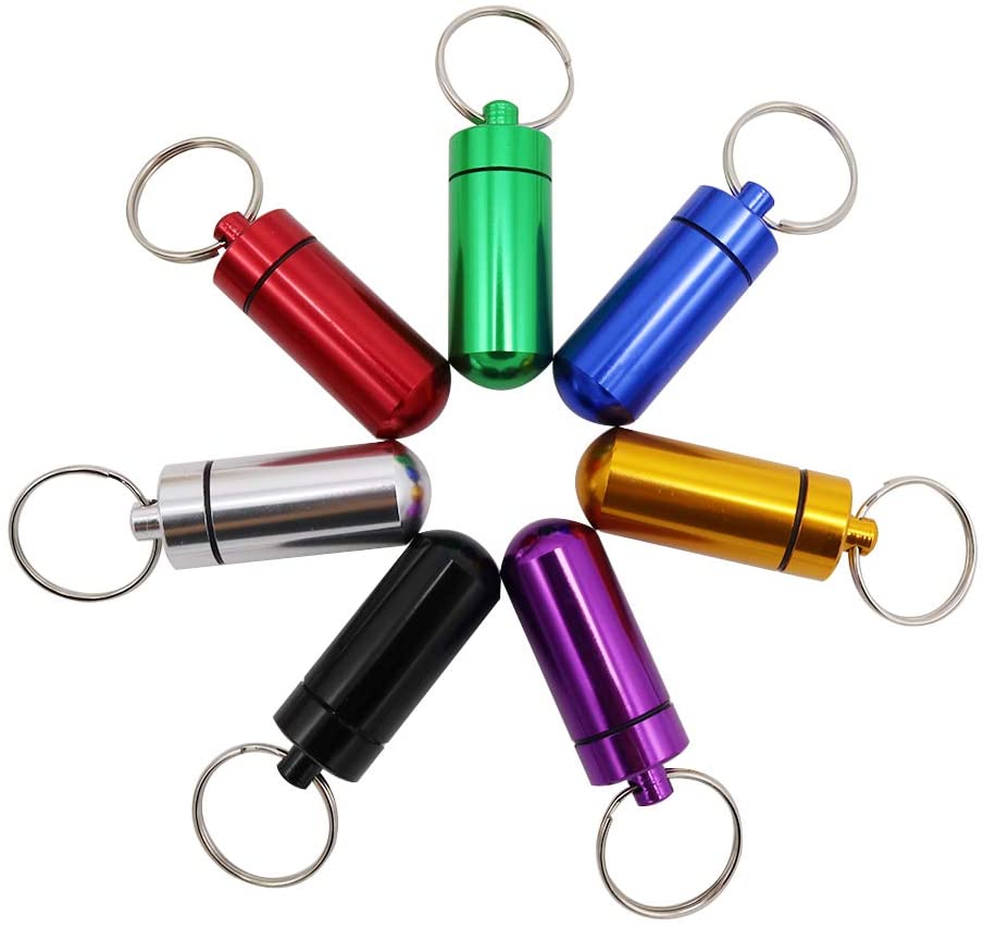 Mini-Metall-Erste-Hilfe-Schlüsselbund-Pillendose