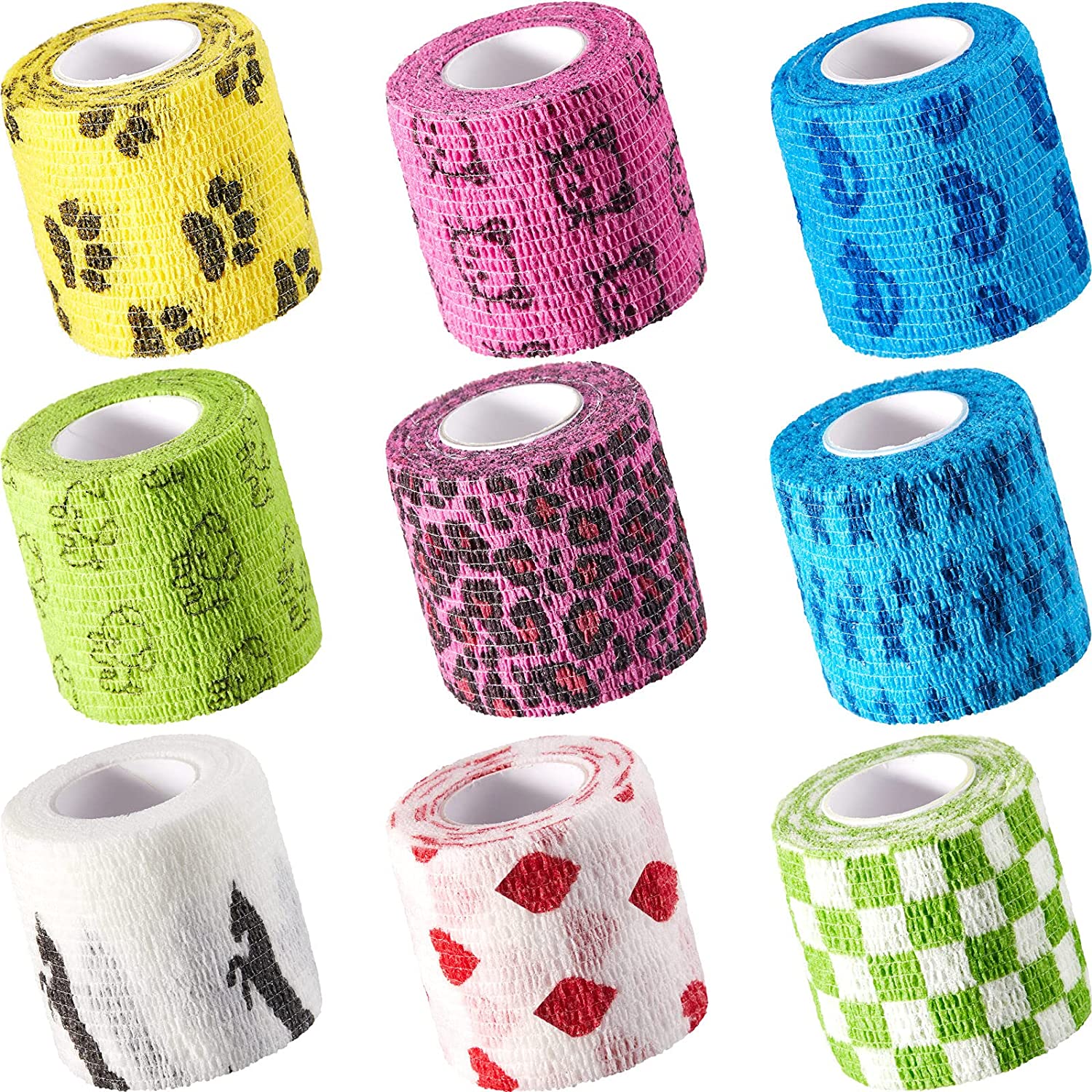 Pet Self-haftende kohäsive Verband für Handgelenk Knie Knöchelstraps Schwellung