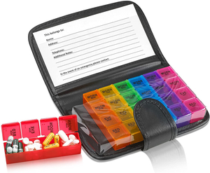 Verschreibungspflichtige Medikamente Wallet Pill Box für Fischöl