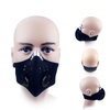 Modische waschbare wiederverwendbare schwarze Atemschutzmaske für Motorradfahren