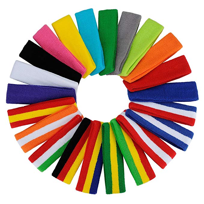Customized Logo Printed Cotton Sports Stirnband in verschiedenen Farben